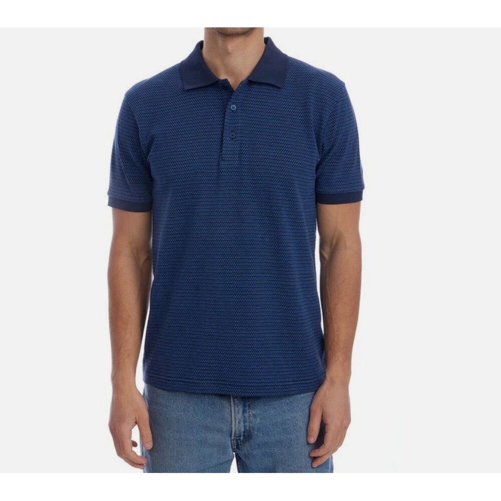 PX Clothing Owen Jacquard Los Angeles Polo $78-retail Men's Size XXL Navy NWT